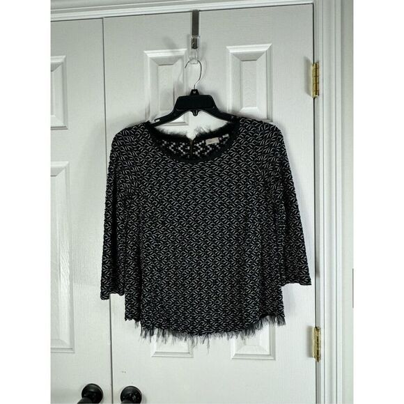 Anthropologie 9-H15-STCL Postage Stamp Womens Blouse Size M - Picture 1 of 4